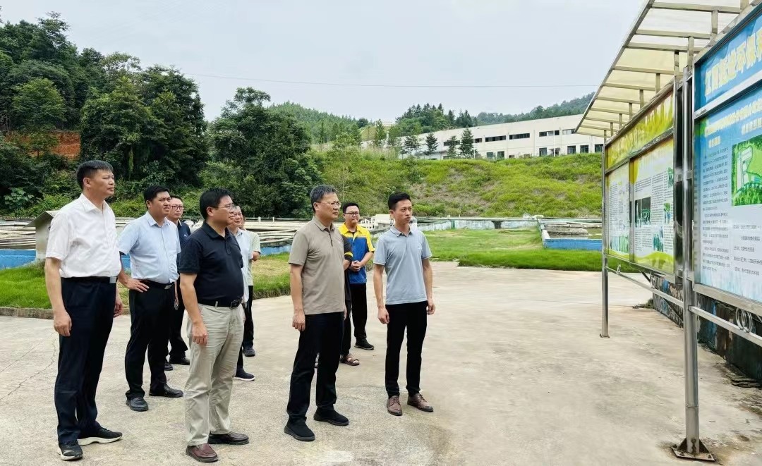 江西省龍南市政府領(lǐng)導調(diào)研挺進環(huán)保龍南臨塘（一）處理站